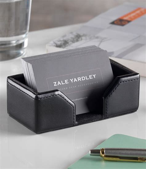 luxury business card holder for desk